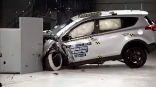 IIHS - 2015 Toyota RAV4 - small overlap crash test / GOOD EVALUATION