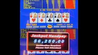‼️WOW‼️Hit a HUGE Dealt $125 a pull Jackpot in High Limit Single Line, Spin & Ultimate X Video Poker