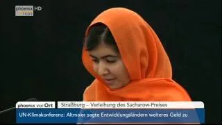 Sacharow-Preis: Verleihung an Malala Yousafzai am 20.11.2013