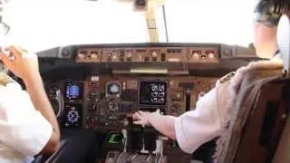 Cockpit View PMI-FRA Boeing 757-300