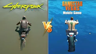 Cyberpunk 2077 Physics vs. Gangstar Vegas Physics (Mobile Game)