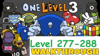 One Level 3: Stickman Jailbreak Level 277 - 288 Walkthrough (RTU Studio)