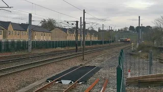 90036 with 90019/67020/90039/90029 dit 0z07 Crewe IEMD - Mossend Yard, 15th March 2021