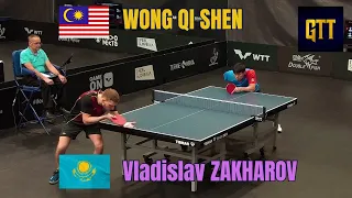 Wong Qi Shen MAS Vs Vladislav Zakharov KAZ | WTT Feeder Otocec 2023 | MS Qualifying Round 3