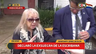 Declaró la exsuegra de la escribana