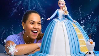 I made an ELSA CAKE for Disney Frozen 2! | How To Cake It With Yolanda Gampp