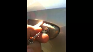 How to manually unlock your Volkswagen / VW with the hidden key hole / barrel