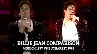 Michael Jackson | Billie Jean Comparison Munich 1997 VS Bucharest 1996
