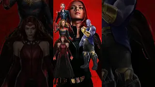 Black Widow & Captain Marvel & Scarlet Witch vs Marvel & Dc #marvelvsdc