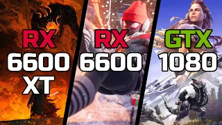 RX 6600 XT vs RX 6600 vs GTX 1080 - Test in 20 Games