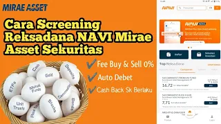 Reksadana Untuk Pemula || Cara Memilih Reksadana NAVI Mirae Asset | Reksadana dari NOL