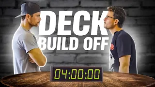 YouTuber vs Real Carpenter | Deck Challenge