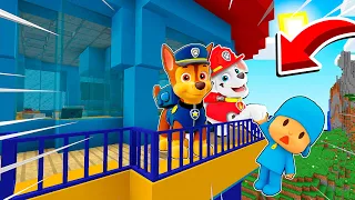 LA PAW PATROL RESCATA A POCOYO EN MINECRAFT 👶