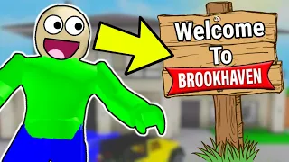 Baldi Went To ROBLOX BROOKHAVEN!