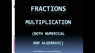 Fractions Song - Multiplication - FUN LEARNING MATH