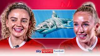 Most likely to...swim with sharks?! | Leanne Kiernan & Missy Bo Kearns | WSL Team-mates!