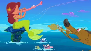 ZIG e SHARKO 🌴 MARINA TOCA MÚSICA 🎵 Zig e Sharko Brasil | Desenho Animado em português