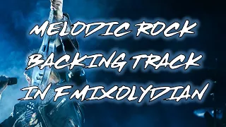 Melodic Rock Jam Track in F Mixolydian 🎸 Guitar Backing Track