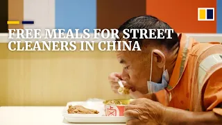 Free meals for street cleaners in China