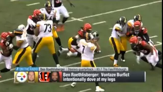 Vontaze Burfict's cheap low hit on Big Ben costs him a heavy fine