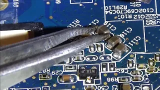 Soldering and desoldering smd components by hand with hot air gun