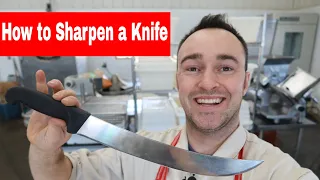 Butcher Knife, How to Sharpen a Butcher Knife.