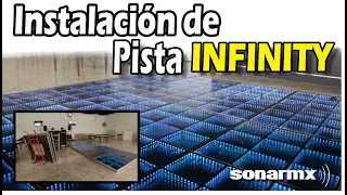 Instalación de pista iluminada INFINITY LED de cristal templado, en evento social Video demostrativo