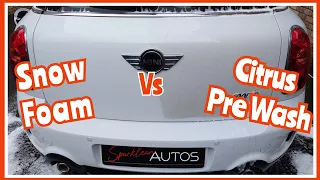 Can a Snow Foam CLEAN BETTER than a Citrus Pre Wash?!  #carcare #cardetailing #carwash