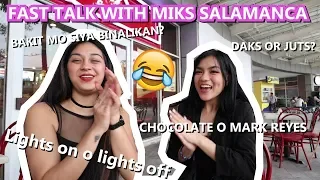 FAST TALK WITH MIKA SALAMANCA!!! (HAHAHAHA!!) | Zeinab Harake