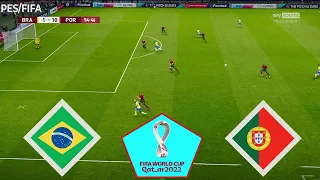 PES 2021 Brazil vs Portugal Final - FIFA World Cup 2022 Qatar - Full Match All Goals  Gameplay PC