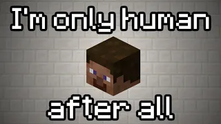 Human but every line is a Minecraft item