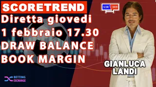 Draw Balance e book margin di ScoreTrend | Puntare pre-match pareggio o bancarlo live. AGGIORNAMENTI