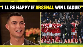 "I WILL BE HAPPY IF ARSENAL WIN THE LEAGUE!" 🤯 Cristiano Ronaldo reveals he likes Arteta's team! 🔥👀