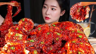 ASMR SPICY SEAFOOD BOIL! BRAISED 3KG OCTOPUS & GIANT SCALLOP❤️MUKBANG EATING SHOW