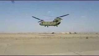 Chinook pilot does fancy flying in Afghanistan