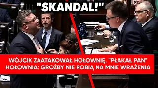 "To, co pan wyprawia!". Wójcik zaatakował Hołownię. "Groźby nie robią na mnie wrażenia"