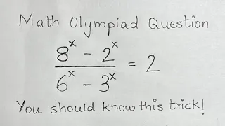 Bulgarian Math Olympiad Question | You should know this trick!! Equation Solving