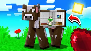 podemos ENTRAR nos MOBS do Minecraft 🐄