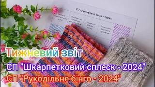 Тижневий звіт / 2 пари шкарпеток / СП "Шкарпетковий сплеск - 2024" / СП "Рукодільне Бінго - 2024"