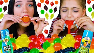 ASMR Tiktok Jelly Fruit Candy Challenge with Most Popular Sour Candy