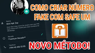 COMO CRIAR NÚMERO FAKE PARA WHATSAPP USANDO (SafeUM) NOVO MÉTODO SEM LEVAR BAN