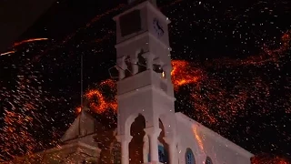 Greek island celebrates Easter with annual 'rocket war'