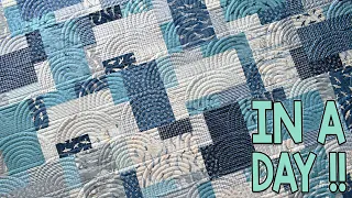 Currents | Layer Cake Quilt Pattern | In A Day | Quick and Easy
