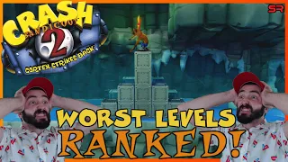 CRASH 2 WORST LEVELS RANKED! - Crash Bandicoot 2 Cortex Strikes Back