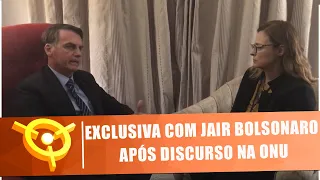 Exclusiva com Jair Bolsonaro após discurso na ONU - Frente a Frente - 25/09/2019