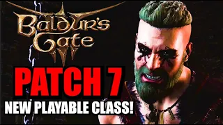 Baldur's Gate 3 Patch 7 Barbarian Class, New Interface, Throw Enemies, Exploring Overhaul + More!