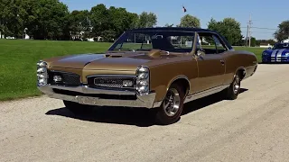 1967 Pontiac GTO Hardtop in Signet Gold & Engine Sounds & Ride on My Car Story with Lou Costabile