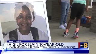 Petersburg community holds vigil for 10-year-old boy killed by stray bullet