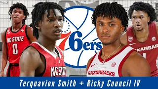Terquavion Smith AND Ricky Council IV | 76ers UDFA Review