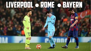 MESSI REACTION TO ALL UCL DEFEATS VS BAYERN, LIVERPOOL, ROMA